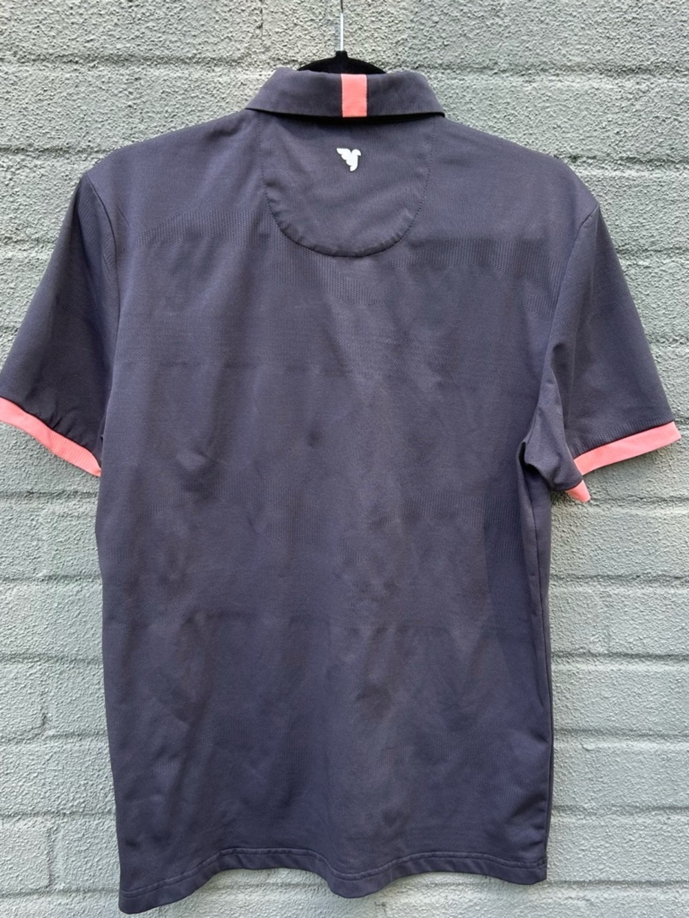 Macade Golf Polo, 4-Way Stretch, Lightweight in Gray Size Medium - Picture 3 of 5